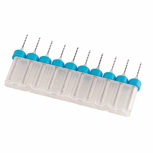 RIZGHWOY Mini -Bohrer -Bits Set Hoher Verschleiß für Holzbearbeitungs Bohr Uhren Mobiltelefonreparaturwerkzeuge 0,8 Mm 10 Prozent für Saubere Arbeitenfläche von RIZGHWOY