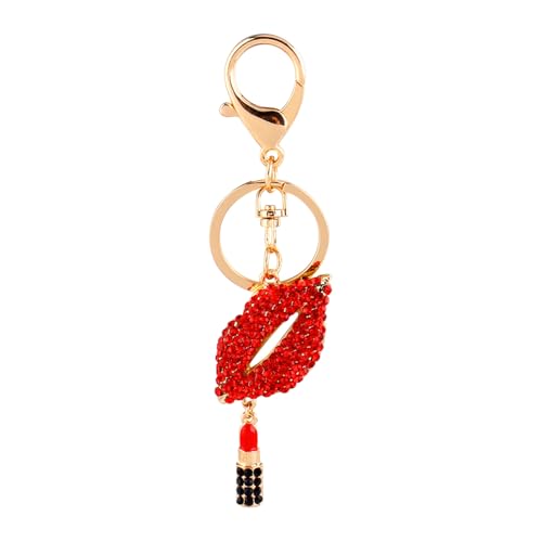 RIZGHWOY Mode -Lippenschlüsselketten - Schlüsselring, Wearresistant Keychain Anhänger für Schicke Stilaussage von RIZGHWOY