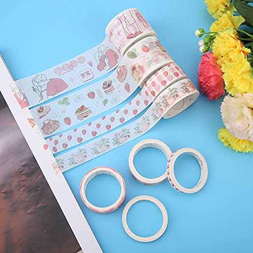 RIZGHWOY Multisize Girl Decoration Wandaufkleber Farbenfrohe Acht Rollen Hausaufkleber für Raumdekoration (#10) von RIZGHWOY