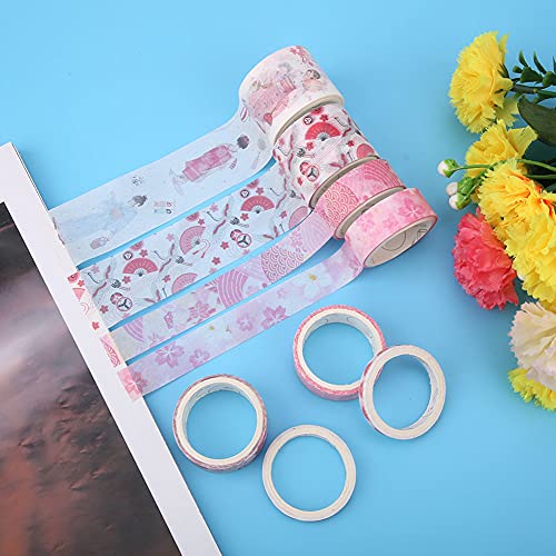 RIZGHWOY Multisize Girl Decoration Wandaufkleber Farbenfrohe Acht Rollen Hausaufkleber für Raumdekoration (#11) von RIZGHWOY