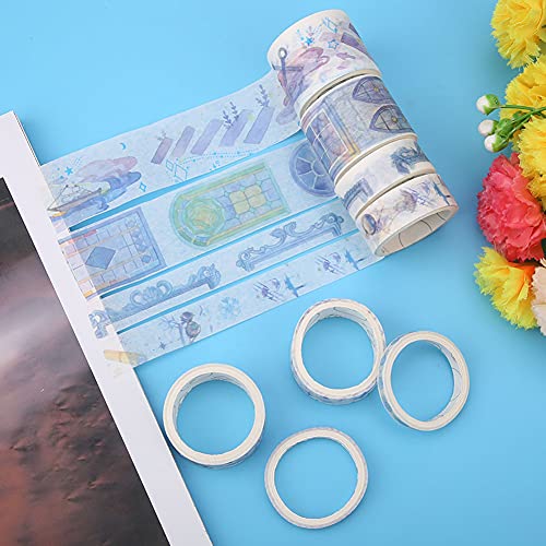 RIZGHWOY Multisize Girl Decoration Wandaufkleber Farbenfrohe Acht Rollen Hausaufkleber für Raumdekoration (#12) von RIZGHWOY