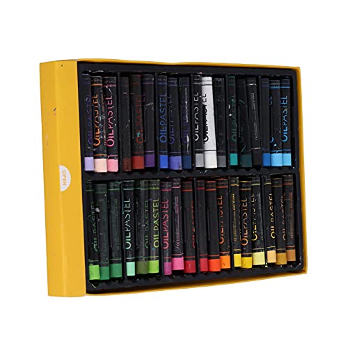 RIZGHWOY Ölpastelle Lebendige Zylindrische Ölmalerei Stock für Künstlerische Kreationen, 24 für Malerei, Zeichnen, Graffiti (36 Farben) von RIZGHWOY