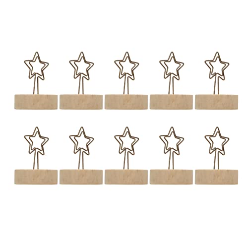 RIZGHWOY Place Kartenhalter Süßes Holzbasis -Noten -Clamp/Holder Set für Hochzeitsbüro Wohnhäuser 10 PCs RIZGHWOY Place Kartenhalter Süßes Holzbasis -Noten -Clamp/Holder Set für Hochzeitsbüro Wohnhäuser 10 PCs von RIZGHWOY