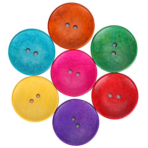 RIZGHWOY Präzise Nähknopf Holzschale Form 2 Löcher Mehrfarbige DIY -Kleidung Handwerksvorräte für Kleidungszubehör Bunte 150pcs RIZGHWOY Präzise Nähknopf Holzschale Form 2 Löcher Mehrfarbige DIY -Kleidung Handwerksvorräte für Kleidungszubehör Bunte 150pcs von RIZGHWOY