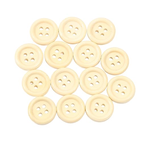RIZGHWOY Runde Holzknöpfe 15 Mm 4 Löcher Nähzubehör für Scrapbooking und Häkeln RIZGHWOY Runde Holzknöpfe 15 Mm 4 Löcher Nähzubehör für Scrapbooking und Häkeln von RIZGHWOY