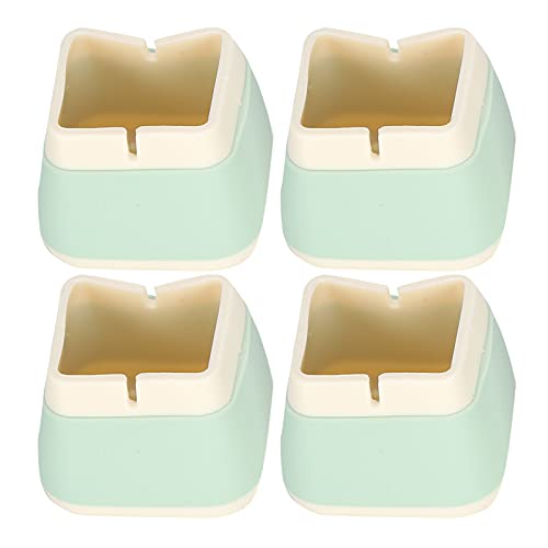 RIZGHWOY Silikon -Nicht -Slip Möbelschützer Langlebiger Stuhltisch Fußfußabdeckungskappen für Tische und Stühle, Dressing Tische 4pcs 1.3x1.5x1.5in (Green) von RIZGHWOY