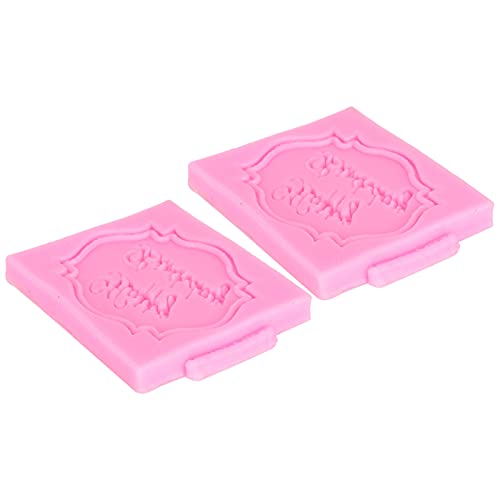 RIZGHWOY Silikon Silikonbuchstaben Schimmel/Schokoladenform Zum Rosa Geburtstag, 2pccs Brief für Gelee von RIZGHWOY