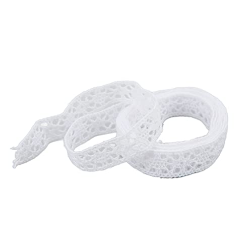 RIZGHWOY Spitzenband weiß Weich Dekorativ für DIY -Kleidung Sammelalbum 20 Yards Baumwollfaden für Hochzeitsfeier RIZGHWOY Spitzenband weiß Weich Dekorativ für DIY -Kleidung Sammelalbum 20 Yards Baumwollfaden für Hochzeitsfeier von RIZGHWOY