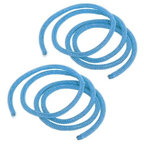 RIZGHWOY Sprudelnde Strasskleidung DIY -Nähdekoration Kleidung für Hochzeitskleid, Strassseil, Gurte für Kleider, 2pcs (6 mm blaues Netz, hellblauer Diamant) von RIZGHWOY