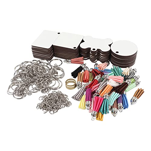 RIZGHWOY Sublimation Keychain Blanks Kreativer DIY -Set Verbesserung der Fähigkeitsübertragungsschlüsselketten Zur Dekoration von RIZGHWOY