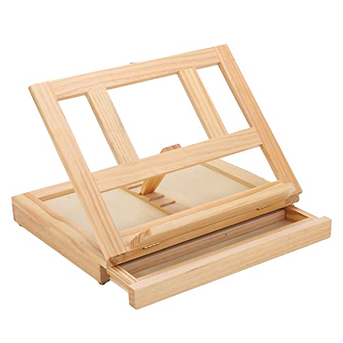RIZGHWOY Tabletop Staffel Verstellbarer Kiefern Holzspurbalken Ständer für Künstler und Anfänger Desktop Display Organizer RIZGHWOY Tabletop Staffel Verstellbarer Kiefern Holzspurbalken Ständer für Künstler und Anfänger Desktop Display Organizer von RIZGHWOY