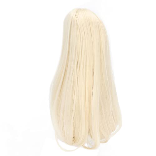 RIZGHWOY Toy Doll Head Perücken Langes Haarsimulationsmodell für 1/3 BJD -Puppen, Stumpf (Milch Gold) von RIZGHWOY