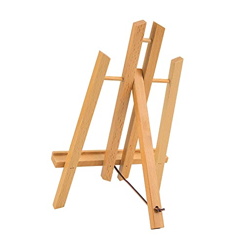 RIZGHWOY Tragbare Tabletop -Staffelei Massivholzmaterial Leichter Ausstellungsständer für Künstler, die für das Malerei Mini 16 Cm Geeignet Sind (Desktop -Staffelei (30 cm)) von RIZGHWOY