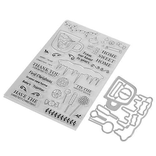 RIZGHWOY Transparent Geprägter Stempel Set für DIY -Kartenherstellung und Sammelalbumendekoration, Clear Silicon -Stempelstempel mit Messerform für Fotoalben, Handgefertigte Geschenke und RIZGHWOY Transparent Geprägter Stempel Set für DIY -Kartenherstellung und Sammelalbumendekoration, Clear Silicon -Stempelstempel mit Messerform für Fotoalben, Handgefertigte Geschenke und von RIZGHWOY