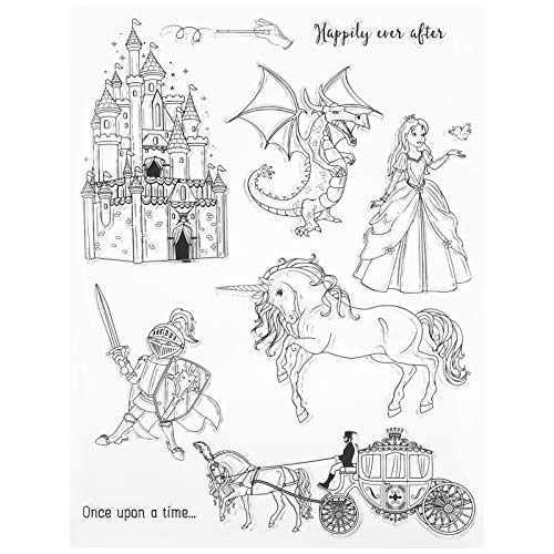 RIZGHWOY Transparente Stempelstempel Prinzessin Schloss Kutsche DIY -Handwerk für Zeitschrift Scrapbooking -Kartenherstellung, Wiederverwendbarer Stempel für Papierhandwerk und Handgefertigte RIZGHWOY Transparente Stempelstempel Prinzessin Schloss Kutsche DIY -Handwerk für Zeitschrift Scrapbooking -Kartenherstellung, Wiederverwendbarer Stempel für Papierhandwerk und Handgefertigte von RIZGHWOY