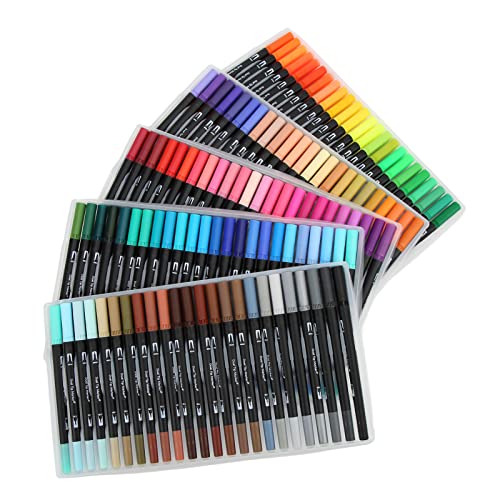 RIZGHWOY Vielseitige 120 Farben Dual Tipp Marker Stifte für aus Malbüchern für Erwachsene, für Lehrer Schüler Anfänger, Aquarell Pen RIZGHWOY Vielseitige 120 Farben Dual Tipp Marker Stifte für aus Malbüchern für Erwachsene, für Lehrer Schüler Anfänger, Aquarell Pen von RIZGHWOY