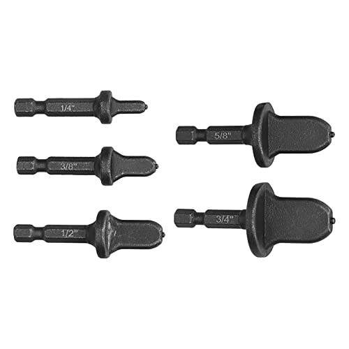 Rohr -Swagging -Werkzeug Set Klimaanlagenrohr Aufflackern Bohrbit Kit für Kupferrohrinstallation, Chrommolybdänstahl, 5 Teile von RIZGHWOY