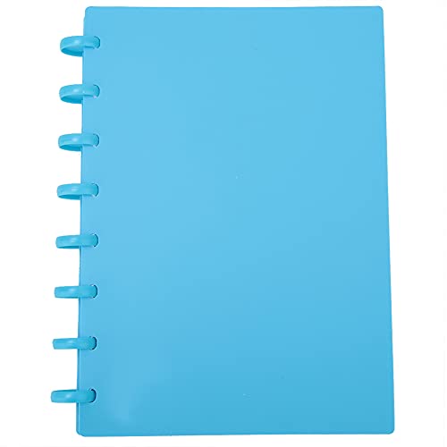Tragbares A5 -Pilzloch -Bindemittel Nachfüllbares Schreiben von Notizbuch für Schulbürovorräte, 12 Verschiedene Kombinationen Zur Anpassung, Orange/Blau/Rote Optionen (Quadratisch (himmelblau)) von RIZGHWOY