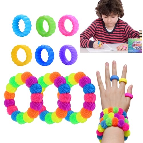Sensorik Spielzeug,9 Stück Fidget Toy Set Regenbogen Akkupressurringe Kindergeburtstag Mitgebsel Set Anti Stress Ring Autismus,ADD,ADHS Spielzeug ab 3 4 5 6 7 8 9 10+ Jahre Sensorik Spielzeug,9 Stück Fidget Toy Set Regenbogen Akkupressurringe Kindergeburtstag Mitgebsel Set Anti Stress Ring Autismus,ADD,ADHS Spielzeug ab 3 4 5 6 7 8 9 10+ Jahre von RIZTGAE