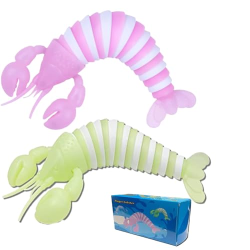 Autismus Spielzeug,Sensorik Spielzeug Lobster Anti Stress Toys Fidget Toys Erwachsene Kinder, ADD, ADHS Mitgebsel Kindergeburtstag 3 4 5 6 7 8 9 10 11 12 Jahre (Rosa+Grün) von RIZTGAE