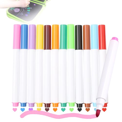 12 fluoreszierende Ersatzstifte, Whiteboard-Marker, abwischbar, Textmarker mit Filzspitze, für Tafel, Glas, Bistro, Schilder, Leuchttafel 12 fluoreszierende Ersatzstifte, Whiteboard-Marker, abwischbar, Textmarker mit Filzspitze, für Tafel, Glas, Bistro, Schilder, Leuchttafel von RJLLKD