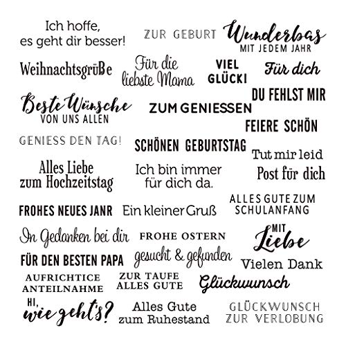 RK-HYTQWR Englisch Sätze Silikon Clear Seal Stempel DIY Scrapbooking Präge Foto, Clear Stamp von RK-HYTQWR