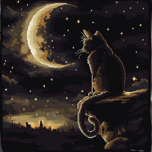 DIY knüpfen set anfänger Katze Tier knüpfkissen mit vordruck Anime Sternenhimmel DIY Wurfkissenbezug,Sofakissenbezug mit bedruckter Leinwand für Anfänger und Erwachsene mit vorgedrucktem 43x43cm DIY knüpfen set anfänger Katze Tier knüpfkissen mit vordruck Anime Sternenhimmel DIY Wurfkissenbezug,Sofakissenbezug mit bedruckter Leinwand für Anfänger und Erwachsene mit vorgedrucktem 43x43cm von RKFLGEW