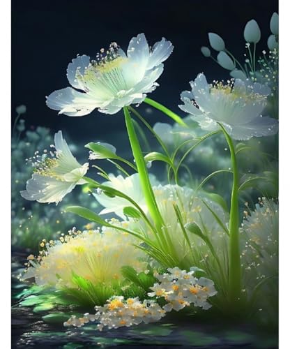 RKFLGEW 14CT Anime Blumen Sticken Set Erwachsene Fantasieblumen Kreuzstich-Sets,Stick-Starter-Set Für Anfänger,Sticksets Mit Scherenzubehör Diy-Heimdekoration 40x50 cm RKFLGEW 14CT Anime Blumen Sticken Set Erwachsene Fantasieblumen Kreuzstich-Sets,Stick-Starter-Set Für Anfänger,Sticksets Mit Scherenzubehör Diy-Heimdekoration 40x50 cm von RKFLGEW