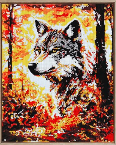 RKFLGEW 14CT Diy Stickset Wolf Tier Gestempelt Kreuzstich Kit Wald Landschaft Vorgedruckte Kreuzstich Kits Für Erwachsene Anfänger, Stickerei Kit Wandkunst Wohnkultur 30x40cm RKFLGEW 14CT Diy Stickset Wolf Tier Gestempelt Kreuzstich Kit Wald Landschaft Vorgedruckte Kreuzstich Kits Für Erwachsene Anfänger, Stickerei Kit Wandkunst Wohnkultur 30x40cm von RKFLGEW