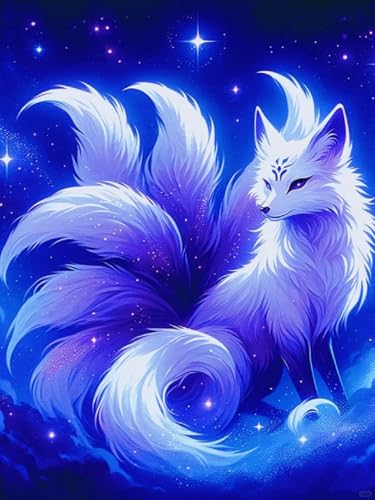 RKFLGEW 14CT Fantasie-Neunschwänziger Fuchs Stickset Erwachsene Anime Tiere Vorgedruckter Kreuzstich Aus Stoff,Diy-Kunst,Handarbeiten,Sticksets Für Erwachsene Und Anfänger 80x100 cm RKFLGEW 14CT Fantasie-Neunschwänziger Fuchs Stickset Erwachsene Anime Tiere Vorgedruckter Kreuzstich Aus Stoff,Diy-Kunst,Handarbeiten,Sticksets Für Erwachsene Und Anfänger 80x100 cm von RKFLGEW