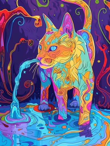 RKFLGEW 14CT Kreuzstich Set Vorgedruckt Farbe Katze Tier Diy Kreuzstich Muster Kits Handwerk Stickerei Set Für Home Decor 50x70CM RKFLGEW 14CT Kreuzstich Set Vorgedruckt Farbe Katze Tier Diy Kreuzstich Muster Kits Handwerk Stickerei Set Für Home Decor 50x70CM von RKFLGEW
