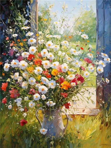 RKFLGEW 14CT Kreuzstich Set Vorgedruckt Farbige Gänseblümchen-Blumen,Vorgedruckter Stoff,Kreuzstich,Diy-Kunst,Handarbeit,Stickpackungen Für Erwachsene Und Anfänger 60x80CM RKFLGEW 14CT Kreuzstich Set Vorgedruckt Farbige Gänseblümchen-Blumen,Vorgedruckter Stoff,Kreuzstich,Diy-Kunst,Handarbeit,Stickpackungen Für Erwachsene Und Anfänger 60x80CM von RKFLGEW