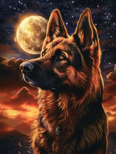 RKFLGEW 14CT Sticken Set Erwachsene Deutscher Schäferhund Tier Kreuzstich Kit Hund Porträt Diy Kreuzstichmuster Kits Handwerk Stickset Für Home Decor 50x70cm RKFLGEW 14CT Sticken Set Erwachsene Deutscher Schäferhund Tier Kreuzstich Kit Hund Porträt Diy Kreuzstichmuster Kits Handwerk Stickset Für Home Decor 50x70cm von RKFLGEW