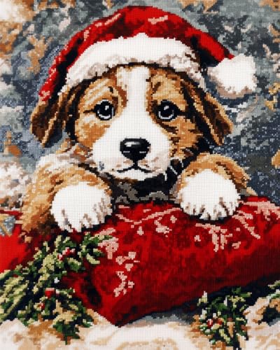 RKFLGEW DIY Perlenstickerei-Set,Weihnachts-Welpen-Perlenstickerei-Set,Fantasy-Tiere,Basteln,Perlenstickerei-Set,Handarbeitsset,Nadelspitzenmuster,Dekor,Wandkunst 30x40cm RKFLGEW DIY Perlenstickerei-Set,Weihnachts-Welpen-Perlenstickerei-Set,Fantasy-Tiere,Basteln,Perlenstickerei-Set,Handarbeitsset,Nadelspitzenmuster,Dekor,Wandkunst 30x40cm von RKFLGEW