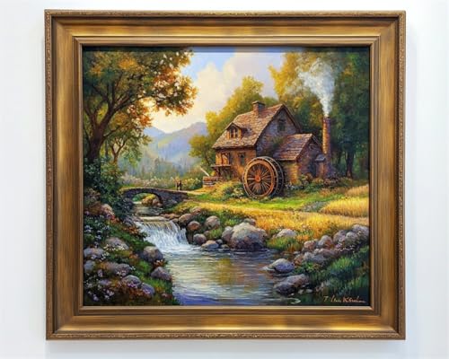 RKFLGEW DIY Perlenstickerei-Set Für Erwachsene Waldwasserradlandschaft Perlen-Kreuzstich-Set,Gestempelt,Handarbeit,Nähen,Stickerei,Handarbeit Für Handarbeiten 50x70cm RKFLGEW DIY Perlenstickerei-Set Für Erwachsene Waldwasserradlandschaft Perlen-Kreuzstich-Set,Gestempelt,Handarbeit,Nähen,Stickerei,Handarbeit Für Handarbeiten 50x70cm von RKFLGEW