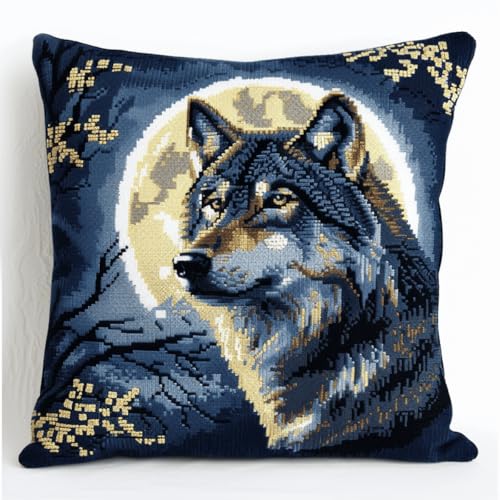 RKFLGEW DIY knüpfen set anfänger Wellen und Mond knüpfkissen mit vordruck WaldtiereKnüpfhaken-Sets für Anfänger,handgefertigte Handarbeiten,DIY-Wurfkissen,Kunsthandwerk,Heimdekoration 43x43cm RKFLGEW DIY knüpfen set anfänger Wellen und Mond knüpfkissen mit vordruck WaldtiereKnüpfhaken-Sets für Anfänger,handgefertigte Handarbeiten,DIY-Wurfkissen,Kunsthandwerk,Heimdekoration 43x43cm von RKFLGEW