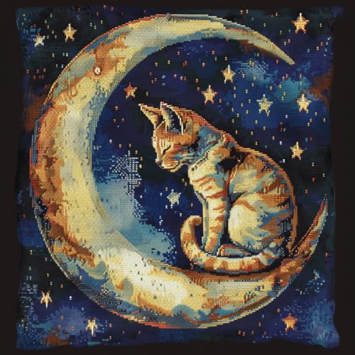 RKFLGEW DIY knüpfen set erwachsene Katze Tier knüpfkissen set Cartoon-Mond 3D-Kissen-Materialpaket,Knüpfhaken-Sticksets,DIY-Teppichkissen,Häkelkissenbezug für Zuhause 43x43cm RKFLGEW DIY knüpfen set erwachsene Katze Tier knüpfkissen set Cartoon-Mond 3D-Kissen-Materialpaket,Knüpfhaken-Sticksets,DIY-Teppichkissen,Häkelkissenbezug für Zuhause 43x43cm von RKFLGEW