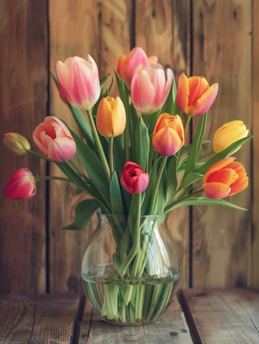 RKFLGEW Diy Perlenstickerei-Set,Aquarell-Tulpenblumen,Perlenstickerei-Set,Kreuzstich-Set,Kreuzstich-Stickerei-Nadelarbeitsset 40x50cm RKFLGEW Diy Perlenstickerei-Set,Aquarell-Tulpenblumen,Perlenstickerei-Set,Kreuzstich-Set,Kreuzstich-Stickerei-Nadelarbeitsset 40x50cm von RKFLGEW