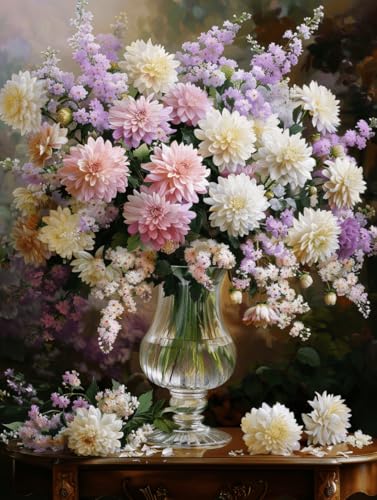 RKFLGEW Diy Perlenstickerei-Set Chrysanthemen In Einer Vase Perlenstickerei-Set Retro-Blumen Sticksets Einfaches Kreuzstich-Set Für Erwachsene Anfänger 40x50cm RKFLGEW Diy Perlenstickerei-Set Chrysanthemen In Einer Vase Perlenstickerei-Set Retro-Blumen Sticksets Einfaches Kreuzstich-Set Für Erwachsene Anfänger 40x50cm von RKFLGEW