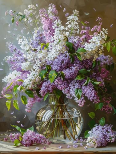 RKFLGEW Diy Stickset Bunte Lila Blumen In Vase Perlenstickerei Set Bunte Blumen Basteln Perlenstickerei Set Handarbeitsset,Nadelstichmuster Dekor Wandkunst 50x70cm RKFLGEW Diy Stickset Bunte Lila Blumen In Vase Perlenstickerei Set Bunte Blumen Basteln Perlenstickerei Set Handarbeitsset,Nadelstichmuster Dekor Wandkunst 50x70cm von RKFLGEW
