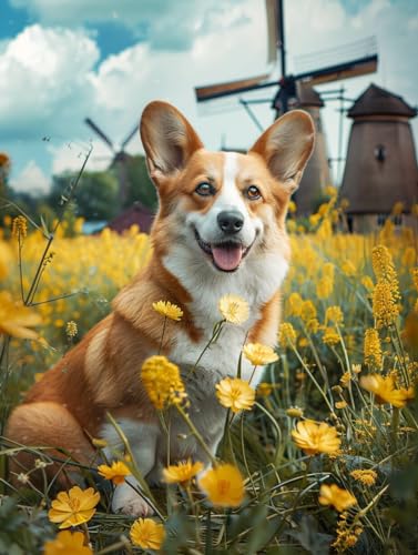 RKFLGEW Diy Stickset Für Erwachsene,Haustier Corgis,Perlenstickerei-Set,Sternenhimmel Und Tiere,Nadelspitze,Gobelin-Set,Perlenstickerei,Handarbeitsset,Kreuzstichset 40x50cm RKFLGEW Diy Stickset Für Erwachsene,Haustier Corgis,Perlenstickerei-Set,Sternenhimmel Und Tiere,Nadelspitze,Gobelin-Set,Perlenstickerei,Handarbeitsset,Kreuzstichset 40x50cm von RKFLGEW
