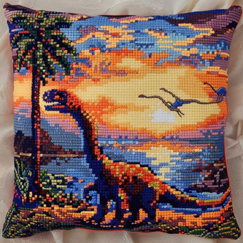 RKFLGEW Knüpfpackungen Für Kissen Mit Dinosaurier-Tiermotiven,Knüpfpackungen Für Fantasielandschaften,Knüpfpackungen Für Anfänger,Handgefertigte Handarbeiten,Diy-Kissen,Basteln,Heimdekoratio 43x43cm RKFLGEW Knüpfpackungen Für Kissen Mit Dinosaurier-Tiermotiven,Knüpfpackungen Für Fantasielandschaften,Knüpfpackungen Für Anfänger,Handgefertigte Handarbeiten,Diy-Kissen,Basteln,Heimdekoratio 43x43cm von RKFLGEW