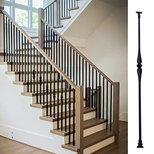 RKJDMSWJ Schwarze quadratische Treppengeländerstäbe im europäischen Stil, extra hoch, 50,8–177,8 cm, Terrassengeländerspindeln für Außentreppen, Veranda, Garten, Pool, Balkon, Holzbausätze RKJDMSWJ Schwarze quadratische Treppengeländerstäbe im europäischen Stil, extra hoch, 50,8–177,8 cm, Terrassengeländerspindeln für Außentreppen, Veranda, Garten, Pool, Balkon, Holzbausätze von RKJDMSWJ