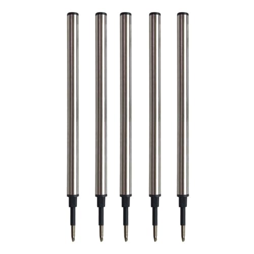 RKJRTK 5 x Ersatzminen aus Edelstahl, 0,5 mm Spitze, schnell trocknend, glatt zu schreiben, für Kugelschreiber, Gelschreiber RKJRTK 5 x Ersatzminen aus Edelstahl, 0,5 mm Spitze, schnell trocknend, glatt zu schreiben, für Kugelschreiber, Gelschreiber von RKJRTK