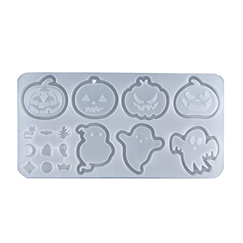 Epoxidharz Halloween Silikonform Harz Shake Formen Für Anhänger Schmuck Schlüsselbund Dekoration Handwerk Silikon Schlüsselbund Formen Zum Gießen von RKJRTK