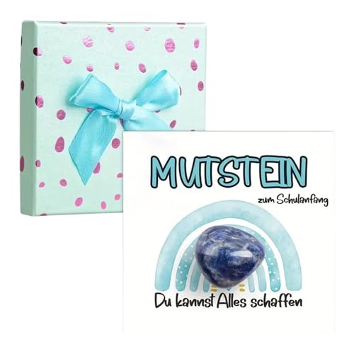 Mutstein Für Kinder Einschulung, Kinder Bildung Lucky Stone, Art Set Mit Karten Kreative Kiste Aktivität Edelsteine ​​für Klassenzimmer Schülergeschenk Zurück An Schulen Lucky Stone Craft Kits von RKJRTK