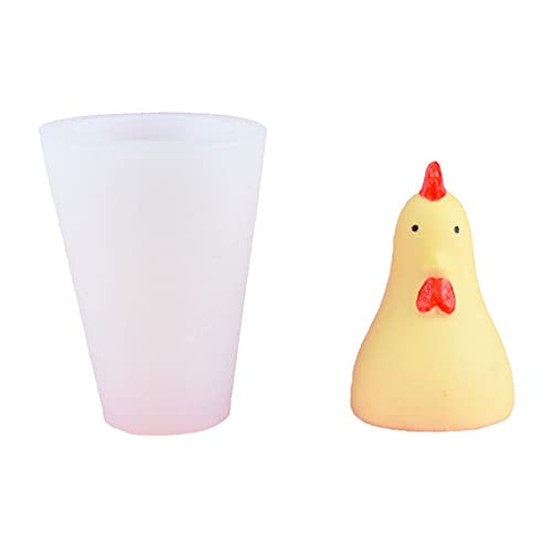 Silikonform mit Huhn-Ornamenten für handgefertigte Desktop-Dekoration, Gips, Epoxidharz für Dekorationen von RKJRTK