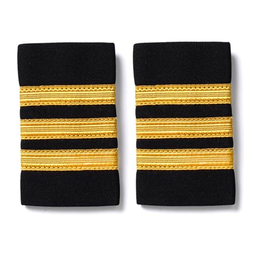 Uniform-Schulterabzeichen, Luftfahrtuniform, Epaulett, Flugbegleiter, Epaulett für Persönlichkeitspatches, 2 Stück Uniform-Schulterabzeichen, Luftfahrtuniform, Epaulett, Flugbegleiter, Epaulett für Persönlichkeitspatches, 2 Stück von RKJRTK