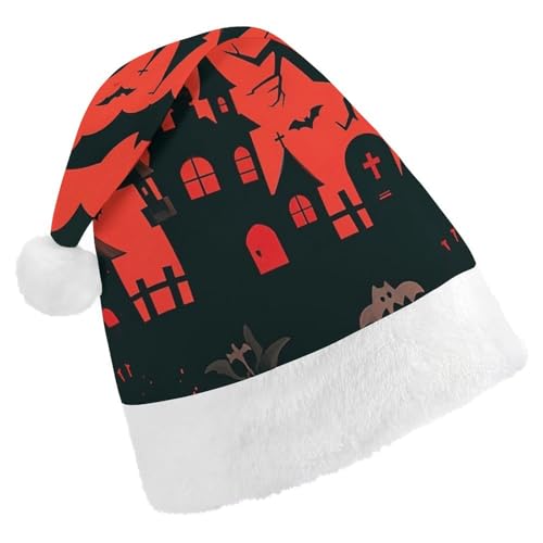 RKJVB Halloween-Weihnachtsmannmütze für Damen und Herren, Weihnachtsmütze, Weihnachtsmütze, Partyhut, Strumpfmütze, Totenkopfmütze, Erwachsene RKJVB Halloween-Weihnachtsmannmütze für Damen und Herren, Weihnachtsmütze, Weihnachtsmütze, Partyhut, Strumpfmütze, Totenkopfmütze, Erwachsene von RKJVB