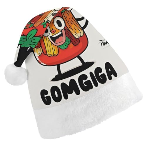 RKJVB Interessante Kimchi-Cartoon-Weihnachtsmannmütze für Damen und Herren, Weihnachtsmütze, Weihnachtsmannmütze, Weihnachtsstrumpfmütze, Totenkopfmütze, Größe S RKJVB Interessante Kimchi-Cartoon-Weihnachtsmannmütze für Damen und Herren, Weihnachtsmütze, Weihnachtsmannmütze, Weihnachtsstrumpfmütze, Totenkopfmütze, Größe S von RKJVB